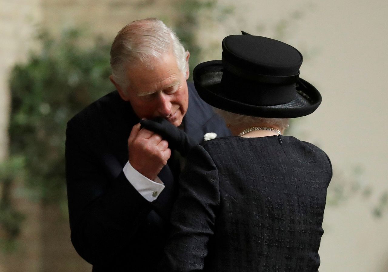 The Queen is greeted by Prince Charles in June this year. Mirroring her record-breaking reign, Charles has become the longest-serving heir apparent.