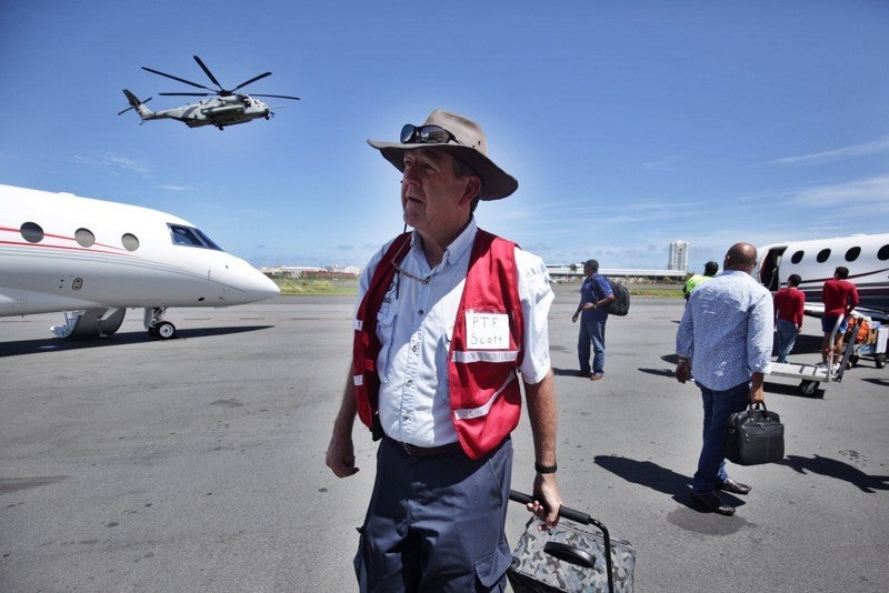 Scott Lewis, founder of Eagles Wings Pathfinders foundation in San Juan, Puerto Rico.