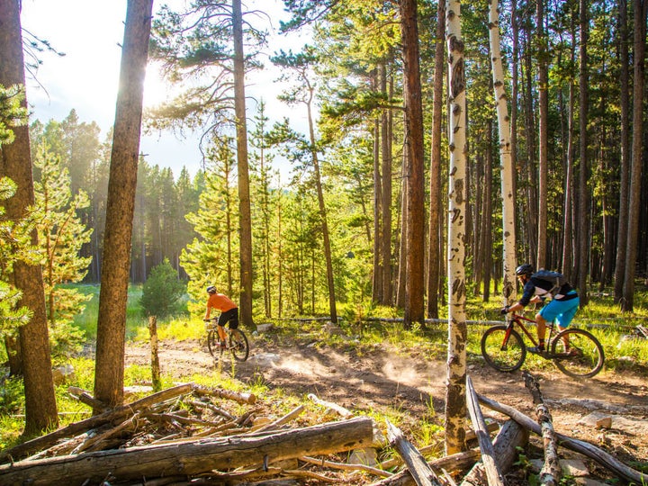 Casper mountain biking