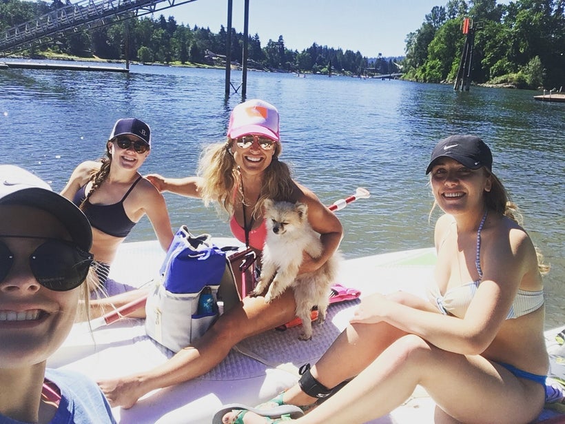 Jennifer with her family.
