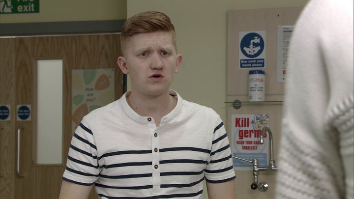 Sam Aston as Chesney in 'Coronation Street'