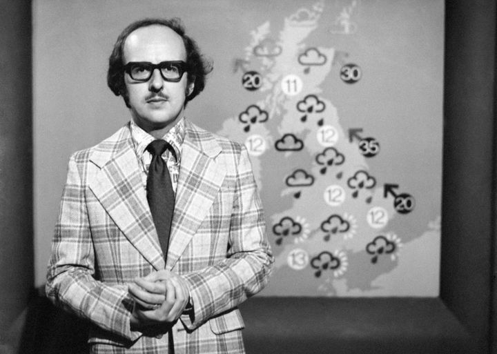 Weatherman Michael Fish, pictured during his first television appearance 20 years ago, says he would like a storm named after him