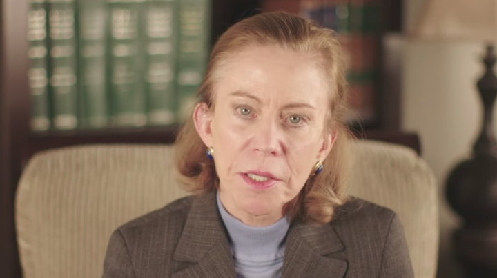 A clip from a video in which Kathleen Hartnett White claims there are benefits to increased carbon dioxide in the atmosphere.