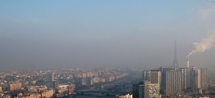 Smog clinging to the skyline of Paris. Indoor air pollution isn't always as visible as outdoor pollution. 