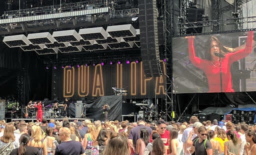 Dua Lipa dazzles at Atlanta’s Music Midtown on September 16, 2017.