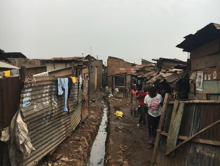 An urban slum in Kampala, Uganda