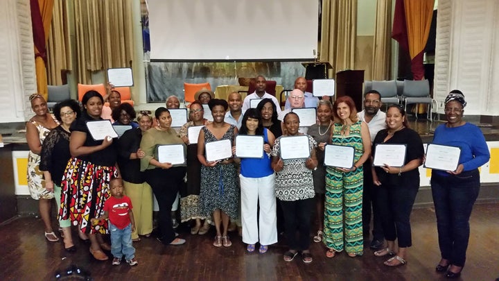 Graduates of SERVE Philadelphia’s Civic Engagement Academy at William T. Tilden Middle School in Southwest Philadelphia.