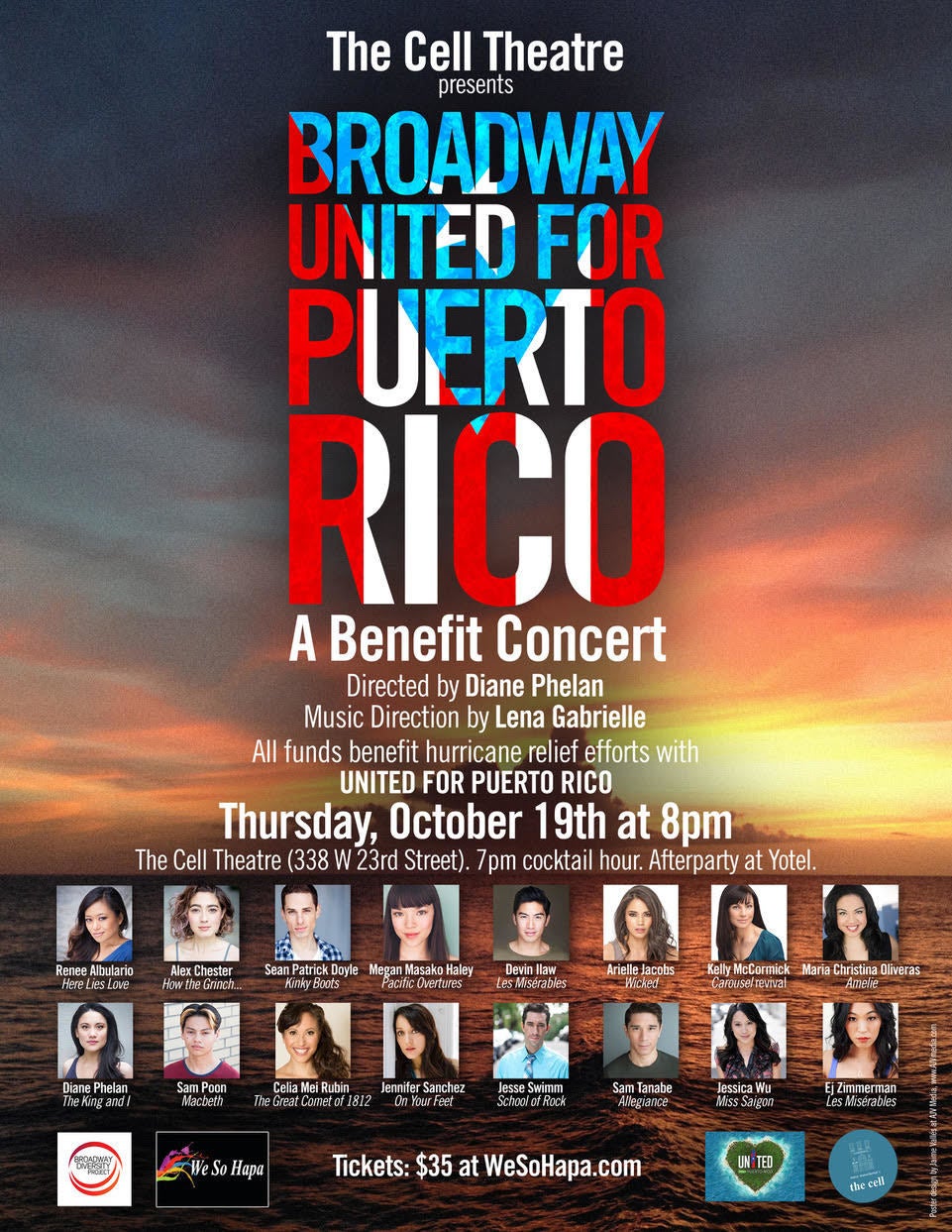 MISS SAIGON, ALADDIN, SCHOOL OF ROCK, WICKED Actors Unite For Starry Puerto Rico Benefit Oct. 19 MISS SAIGON, ALADDIN, SCHOOL OF ROCK, WICKED Actors Unite For Starry Puerto Rico Benefit Oct. 19 Image