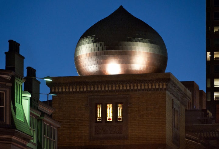 <p>Restored onion dome of the Medinah Temple in Chicago</p>