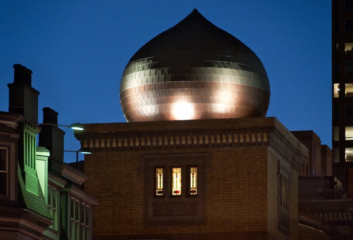 Restored onion dome of the Medinah Temple in Chicago