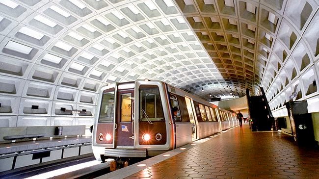 Metro station, Washington, DC. “Brutalist,” “Modernist,” “Postmodernist,” “Classical,” and/or “Roman”?