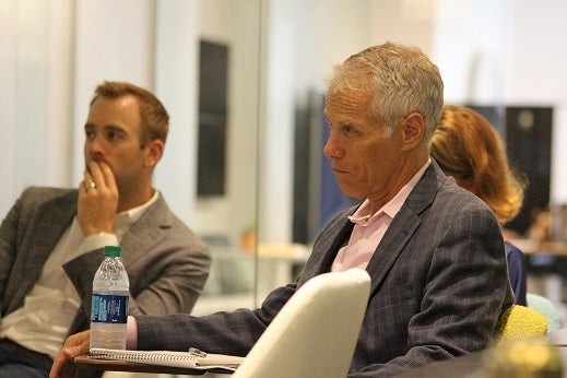 <p>Chicago 2.0 Workshop participants Rick Joutras (Whitney) and Nat Porter (NELSON) </p>