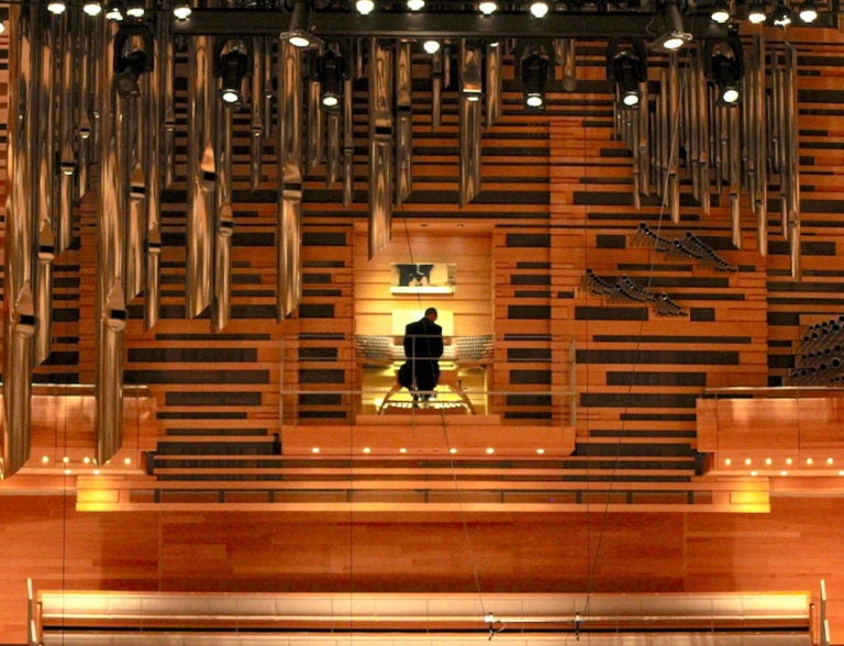Organist Jean-Willy Kunz, who appears with Montréal Symphony Orchestra at Carnegie Hall, at Grand Orgue Pierre-Béique at Mais