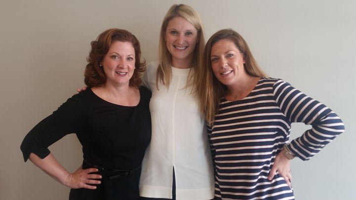 Chicago participant Jill Stewart (Haworth) poses with DC Participants Julie Vachon (Humanscale) and Courtney MacFarlane (OFS Brands). 