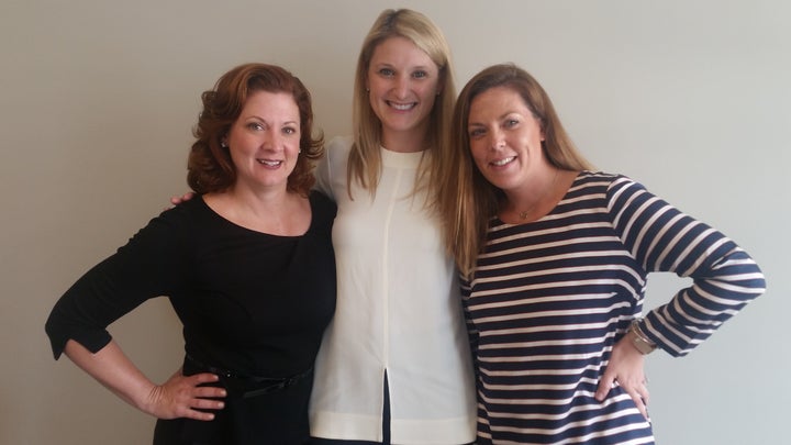 Chicago participant Jill Stewart (Haworth) poses with DC Participants Julie Vachon (Humanscale) and Courtney MacFarlane (OFS Brands). 