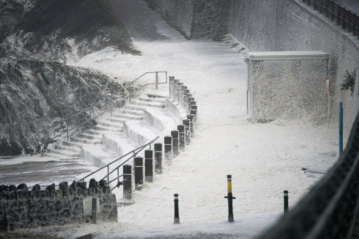 The promenade at Trearddur Bay today