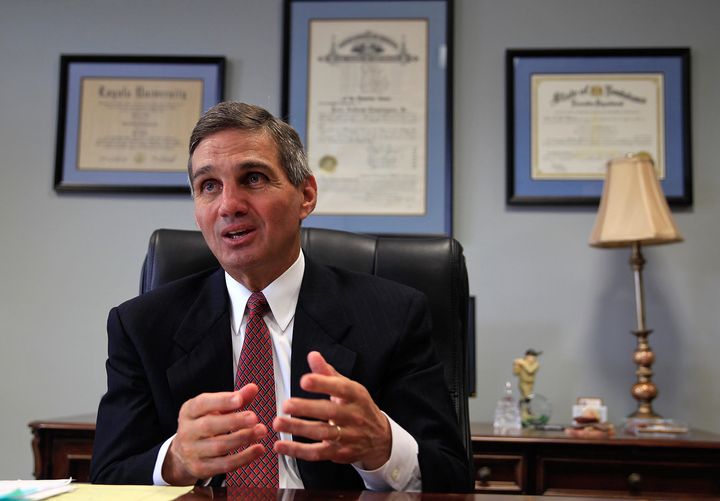 Orleans Parish District Attorney Leon Cannizzaro, pictured here on April 6, 2015, now faces a lawsuit from the ACLU and Civil Rights Corps.