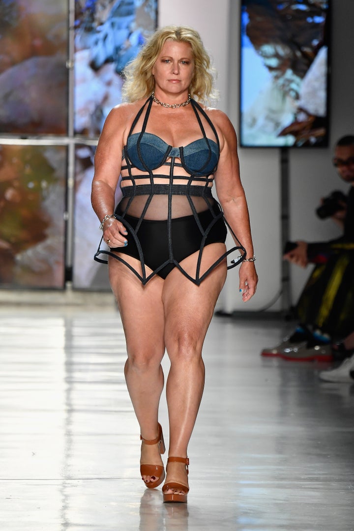 54-year-old model Emme walked at Chromat on Sept. 8 for New York Fashion Week.