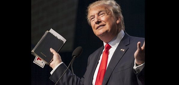 Trump and a worn out Bible