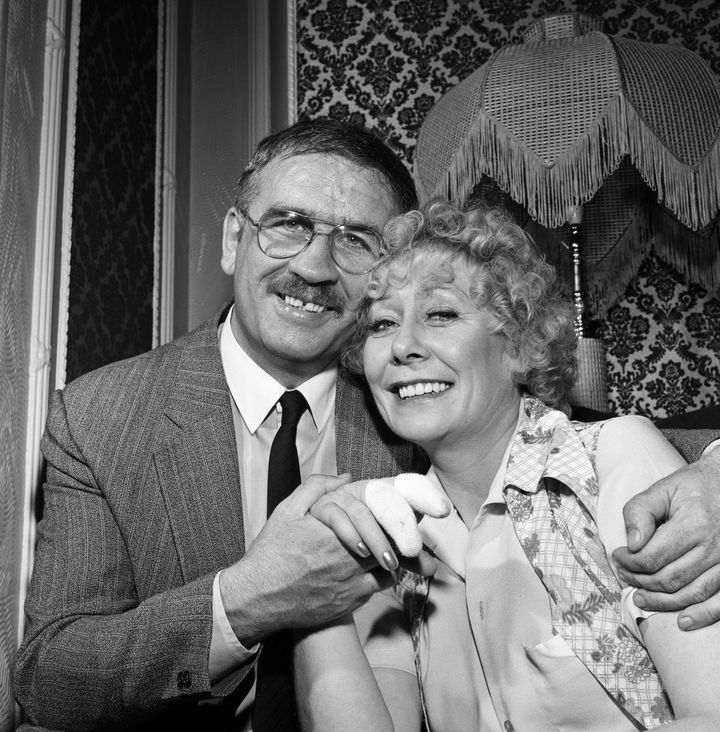 Liz Dawn and husband Don Ibbetson, photographed in 1982.