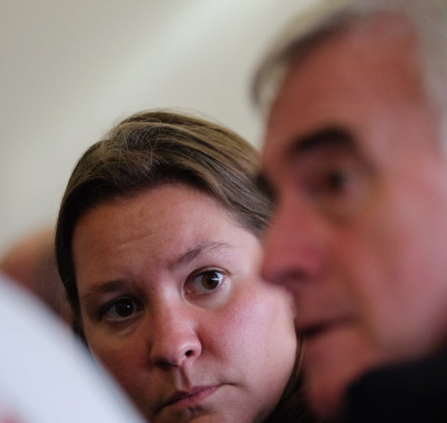 Labour MP Anna Turley with Shadow Chancellor John