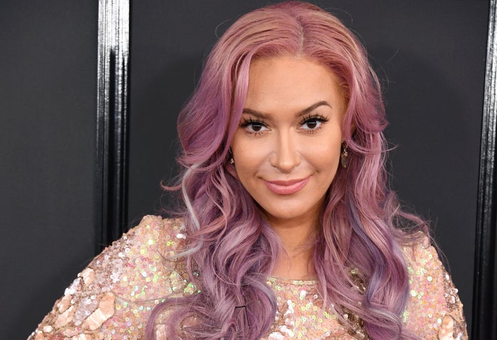 Kaya Jones at the 2017 Grammys.