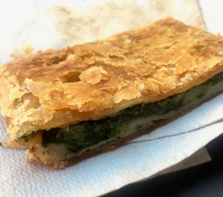<p>An afternoon snack of erbazzone at Caffetteria Giusti, Modena</p>