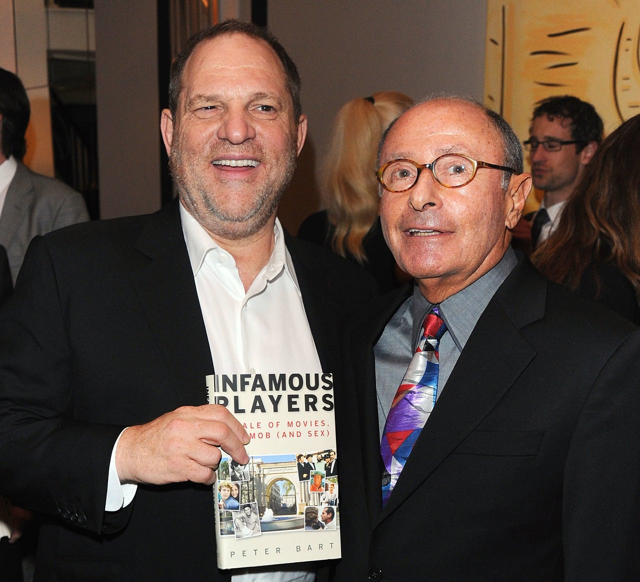 Harvey Weinstein and Peter Bart attend the launch party for Bart's book <em>Infamous Players</em>. The party was hosted by The Weinstein Company.