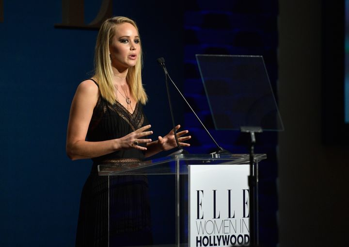 Jennifer Lawrence at Elle's Women in Hollywood Celebration