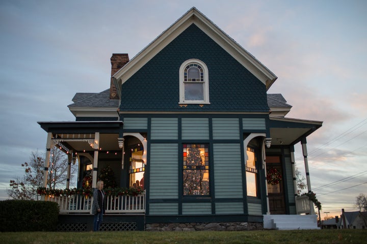 The Encircle house sits just down the street from one of Provo's two Mormon temples.