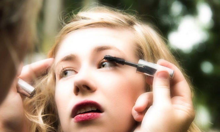 <p>Sav Buist gets ready for her close-up.</p>