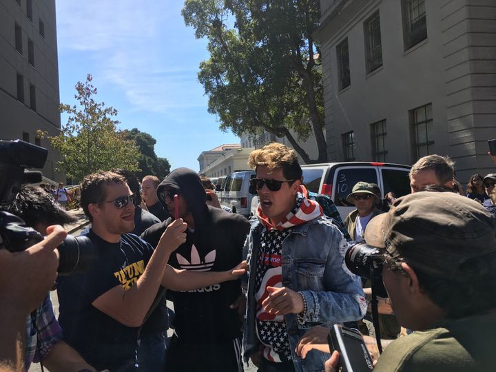 Milo Yiannopoulos at UC Berkeley in September. 