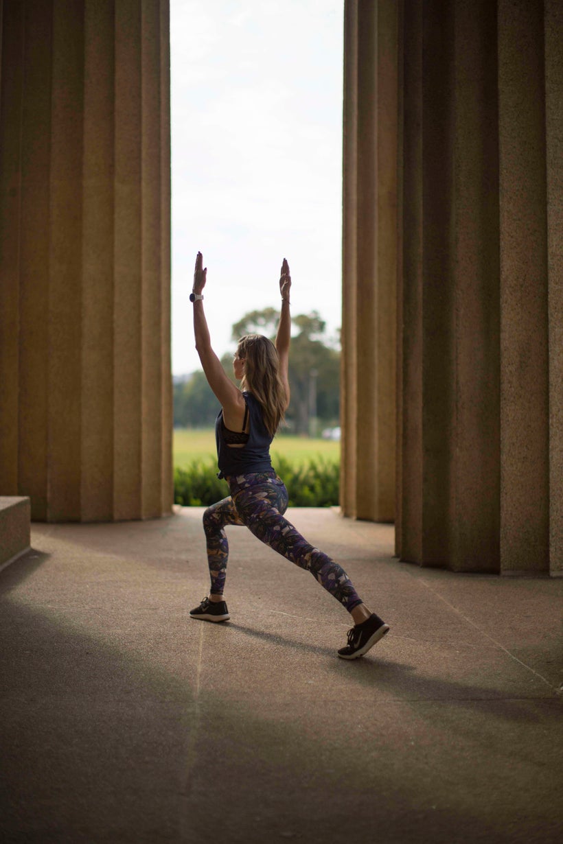 Striking a pose at the entrance of Centennial Park’s Parthenon Museum