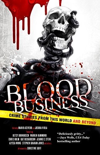 <p>BLOOD BUSINESS by Joshua Viola, Stephen Graham Jones, Chris Holm, Jeanne C. Stein, Mark Stevens, Kat Richardson, Edward Bryant, Carter Wilson, Gary Jonas</p>