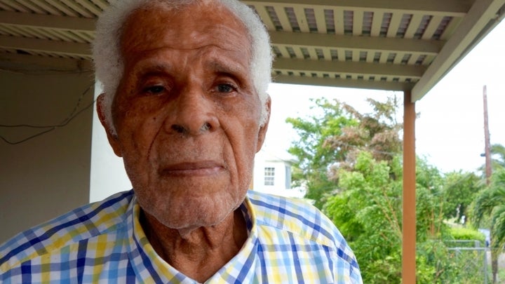 <p>Hilbourne Frank, veteran Barbuda leader </p>