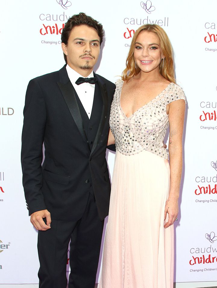 Lindsay Lohan and Egor Tarabasov pictured together in 2016. 