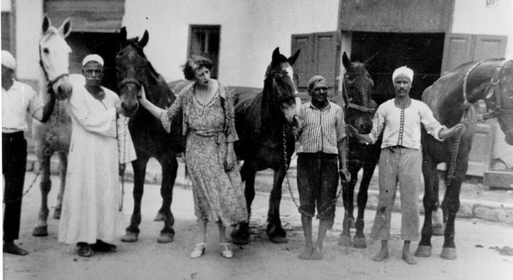 <p><em>Dorothy Brooke with some rescued war horses in Cairo in the 1930s</em> </p>