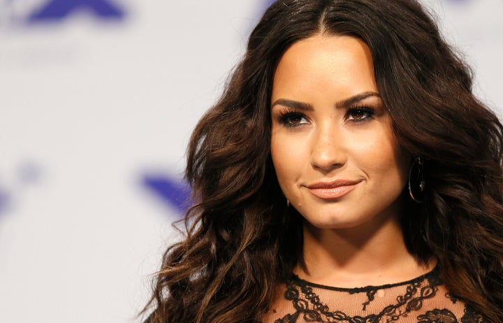 A recent photo of Demi Lovato taken at the 2017 MTV Video Music Awards.