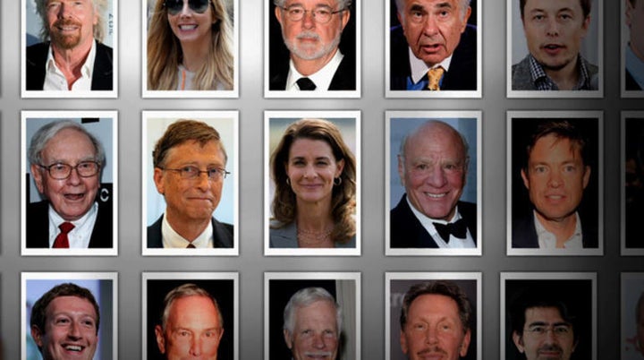 <p>A handful of the 150-plus Giving Pledge billionaires. </p>