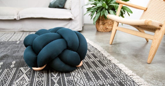 Shop this floor cushion at Etsy, $265.