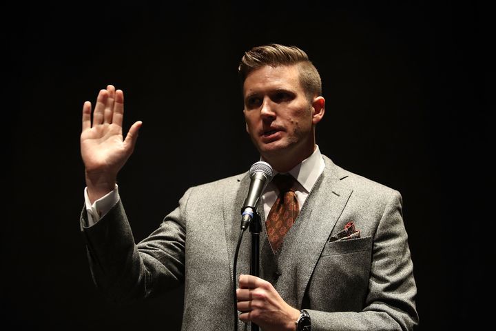 A speech by white nationalist Richard Spencer has sparked huge protests at the University of Florida 