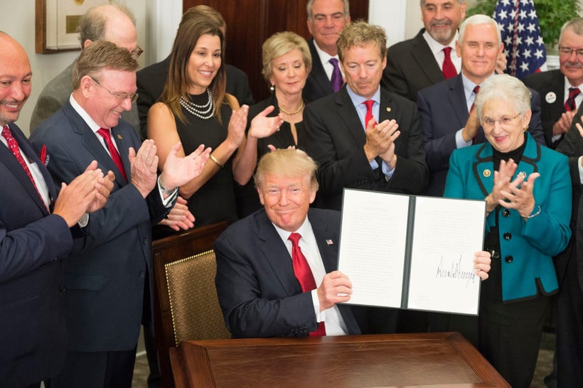 President Donald J. Trump signs the Executive Order to Promote Healthcare Choice and Competition | October 12, 2017