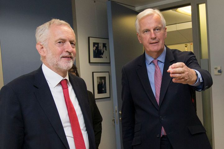 Jeremy Corbyn also met with Michel Barnier in July 