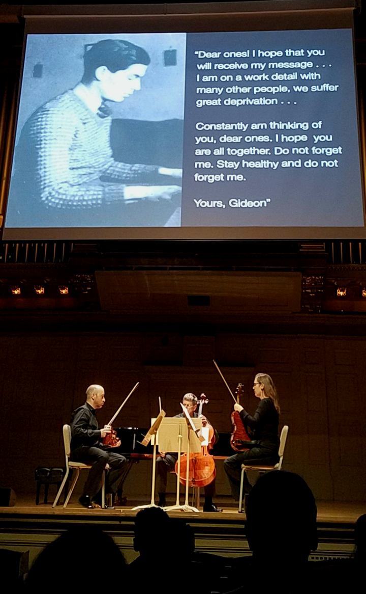 <p>Boston Symphony Orchestra members perform Gideon Klein’s “String Quartet.”</p>