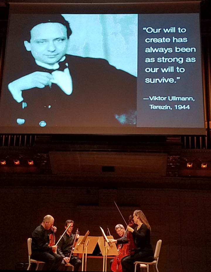 <p>Members of the Boston Symphony Orchestra perform music by Holocaust victim Viktor Ullmann.</p>