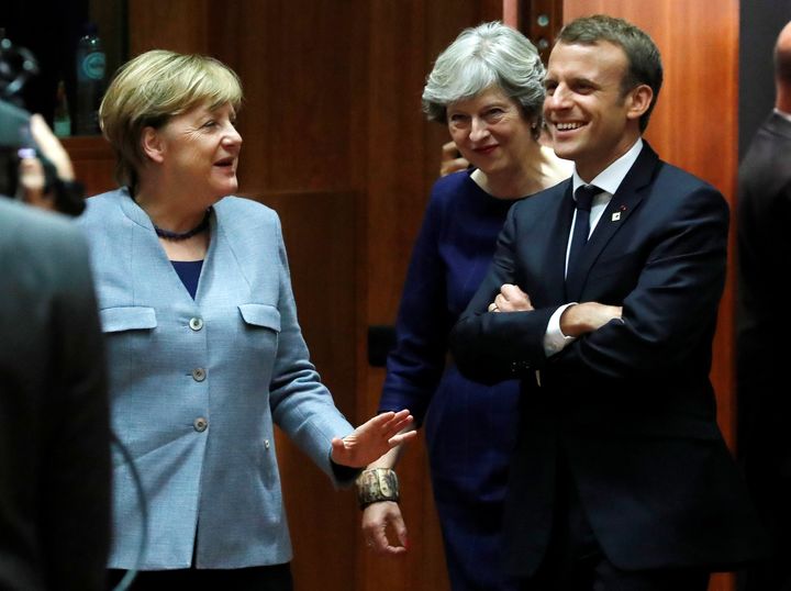 Merkel, May and Macron 