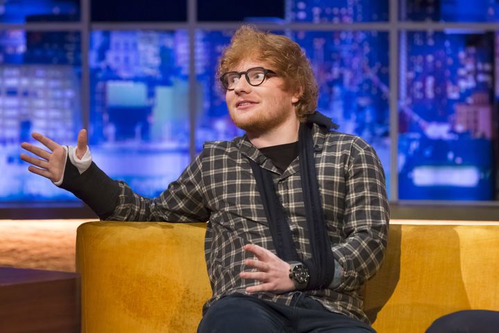 Ed Sheeran broke both arms earlier this week