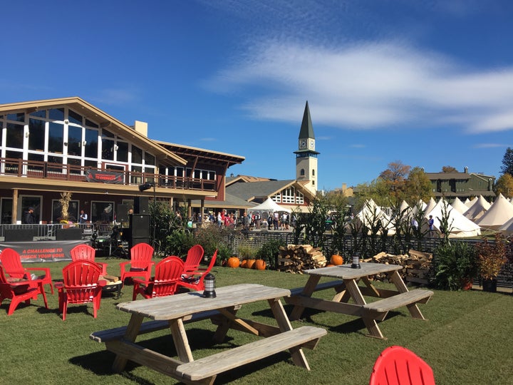 <p>Basecamp included luxury glamping tents and bonfires!</p>