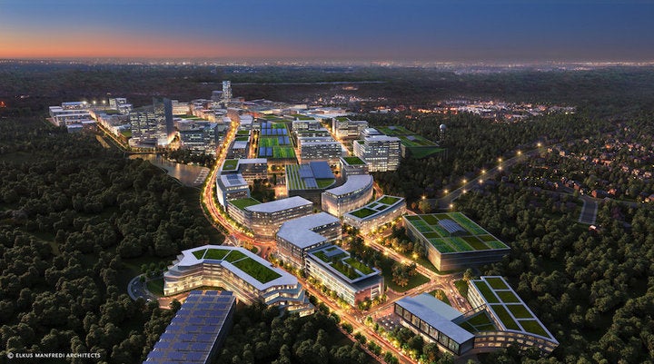 <p>Union Point, a smart city in development south of Boston</p>