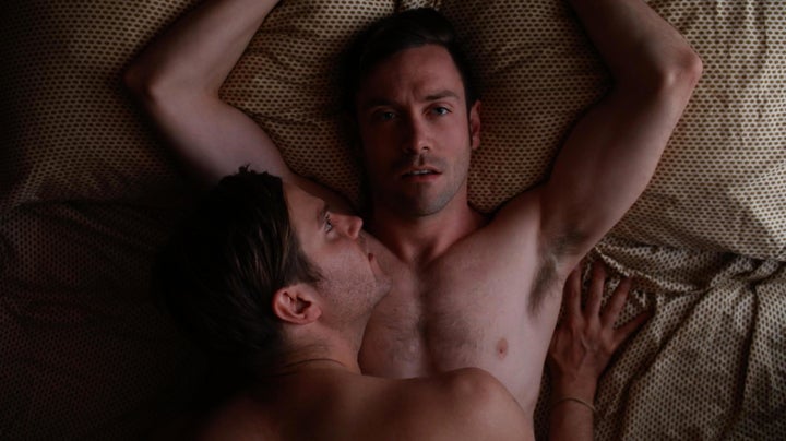 Van Hansis, left, and Kit Williamson in “EastSiders.”